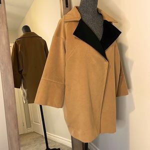 Autumn beige yellow coat casual A line, good condition